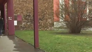 Twins flashing then one sucking cock Thumbnail