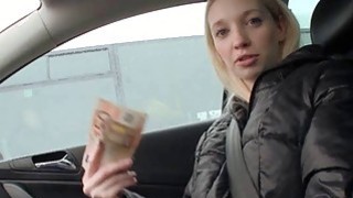 Big boobs blonde Eurobabe Mina pussy pounded for money Thumbnail