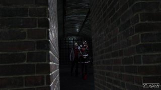 Porn parody DC XXX - Anal threesome in Gotham's tunnel Thumbnail