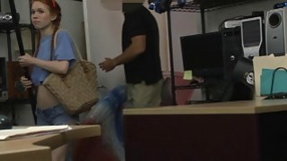 Skinny amateur redhead babe gets screwed by pawn guy Thumbnail