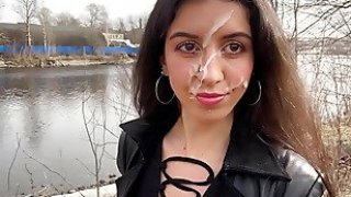 I want to walk through the park with cum on my face cum on my face - public cumwalk Thumbnail