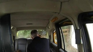 Busty blond passenger railed in the cab for a free fare Thumbnail